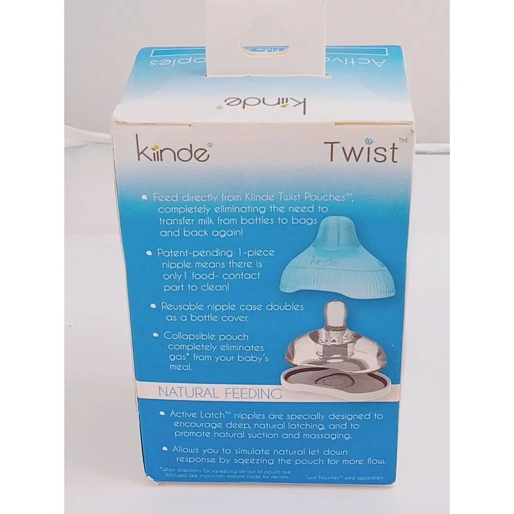 Kinde Twist Active Latch‎ Nipples Medium Flow 2 Pack & 2 Pack Pacifier 👶🚼